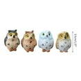 thumbnail image 4 of HGYCPP Miniature Resin Owl Figurine Fairy Garden Mini Animal Statue Landscape Decor, 4 of 15