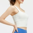 thumbnail image 6 of ZenCart Women's Square Neck Sports Bra Padded Workout Crop Tank Top with Built-in Bra for Yoga Gym Fitness Running, 6 of 7