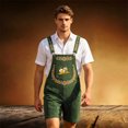 thumbnail image 2 of XIAONU Print Short Overalls for Men Adjustable Straps Casual Wear Overalls, 2 of 4