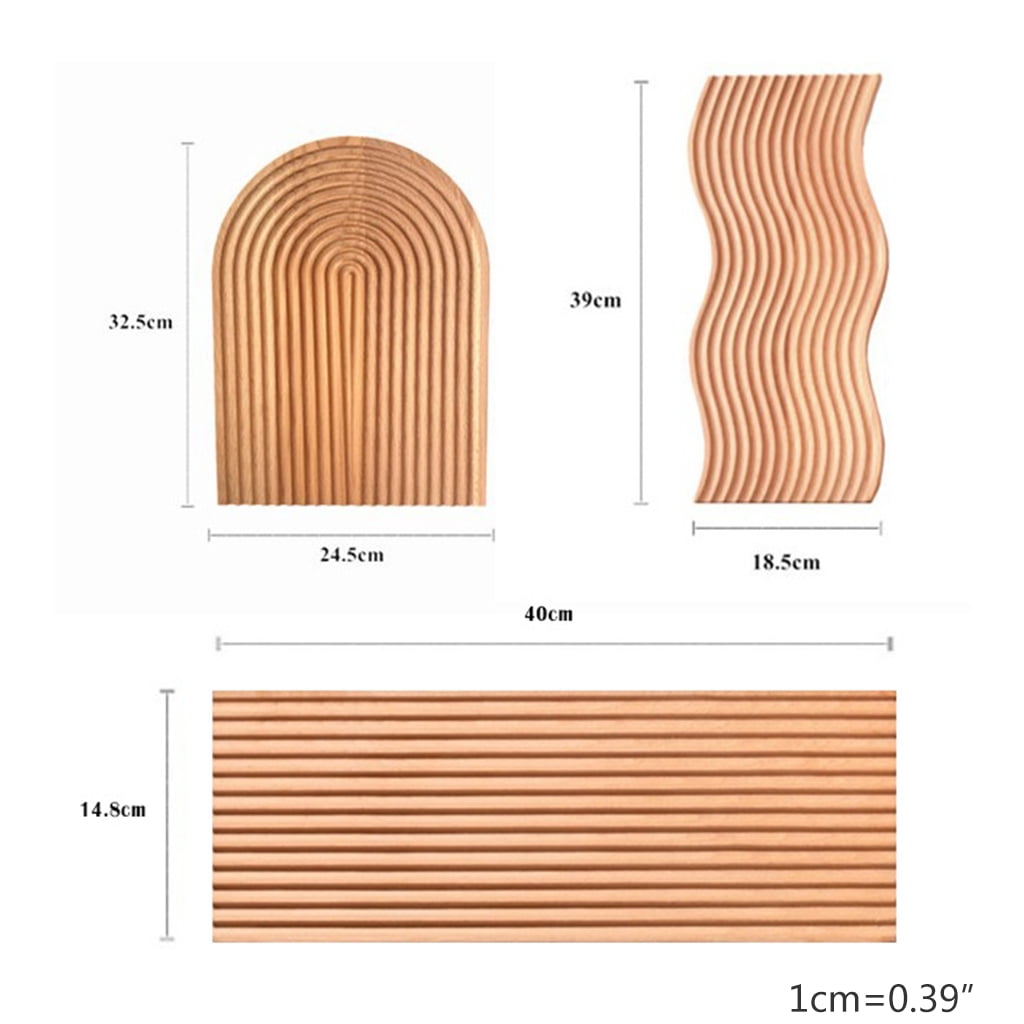 Creative Water Bread Dessert Tray Cutting Chopping Board Geometric Shape Placement Plate Curved Decor