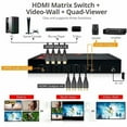 thumbnail image 5 of Siig CE-H27Q11-S1 Avpro 4x4 Hdmi 4k60hz Matrix Quadviewer, 5 of 9