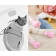 thumbnail image 5 of Paquete de 4 zapatos de silicona para gatos resistentes a los arañazos, zapatillas de baño para gatos,, 5 of 5