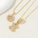 thumbnail image 1 of Paquete de 2 collares colgantes con letras iniciales., 1 of 3