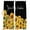 Black, variant on Yellow Sunflowers Blackout Curtains for Bedroom/Living Room, Pinch Pleated Black Out Curtains, Summer Floral Elegant Pastoral Checkered Room Darkening Window Drapes with Hooks 2 Panels, 59"x70"
