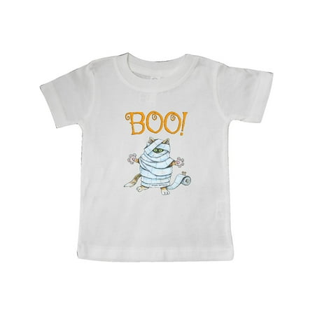 

Inktastic Boo with Mummy Cat Gift Baby Boy or Baby Girl T-Shirt