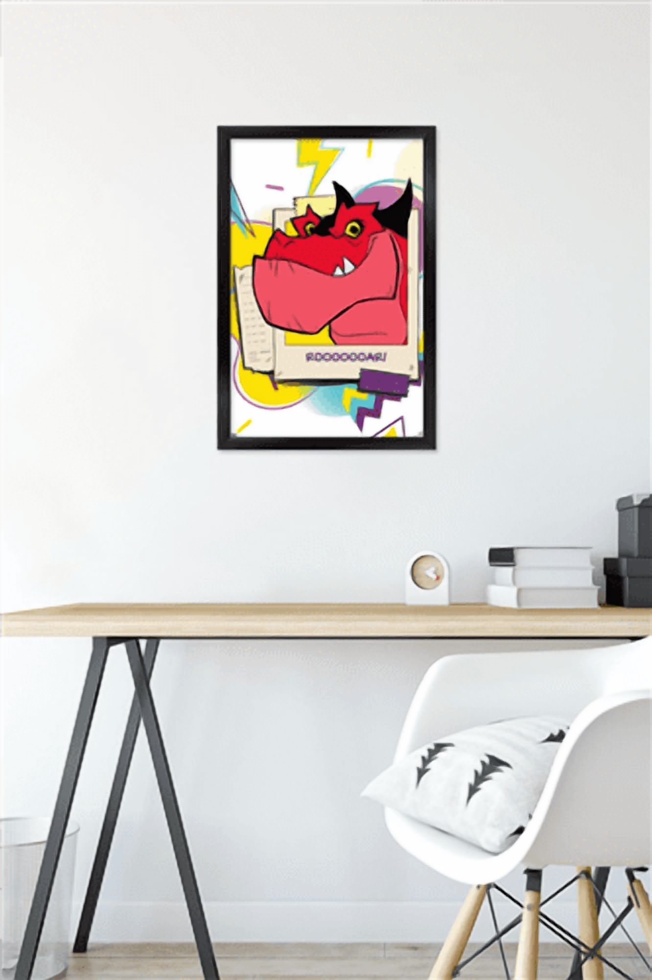 Marvel's Moon Girl & Devil Dinosaur - Wave Wall Poster, 14.725" x 22.375" Framed