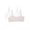Pink Heather/White, variant on Hanes Girls Seamless Ruched Bra, 2-Pack, Sizes (S-XXL)
