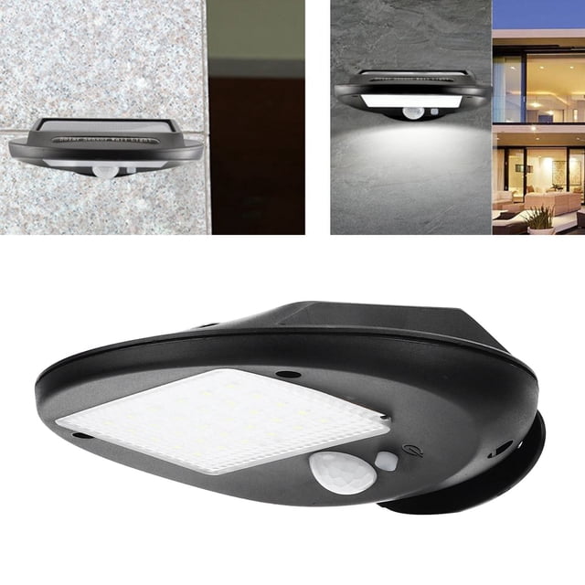 Lámpara Solar De Pared Con Sensor De Movimiento Sensible, Resistente A La Intemperie, Colector Solar LED Para Exteriores, Para Jardines, Patios, Garajes