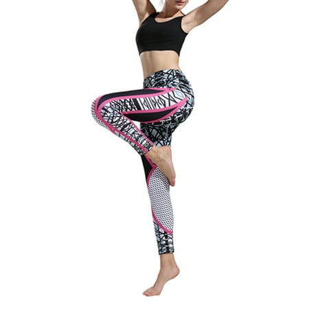 Women Athletic Gym Yoga Active Wear Hip Lift High Waist Stretch Sports Running Pants Trousers