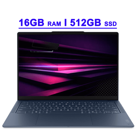 Lenovo Yoga Slim 7x Premium Business Laptop 14" WUXGA OLED Touch (100% DCI-P3, 400nits) 6-core Snapdragon X2 Plus (Up to 80 TOPS) 16GB RAM 512GB SSD Backlit Wi-Fi7 Win11