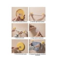 thumbnail image 4 of Porta Zapatillas de Baño de Pared, Organizador de Zapatos Sin Taladro, Soporte de Almacenamiento de Plástico que Ahorra Espacio para Baño o Ducha, 46.5x7.5cm, Blanco/Amarillo/Azul, 4 of 6