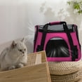 thumbnail image 3 of Tvtnvo Dog Carrier Pet Carrier Portable Dog Travel Bag Breathable Scratch Resistant Mesh Head Out Safety Opening Lightweight Shoulder Tote for Travel Walking Shopping Pink 16.1x12.2x9.4in, 3 of 5