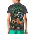 thumbnail image 3 of Monster Trucks-Jam Youth T-shirt Short Sleeve Graphic Tops Breathable Shirt Tees, 3 of 9