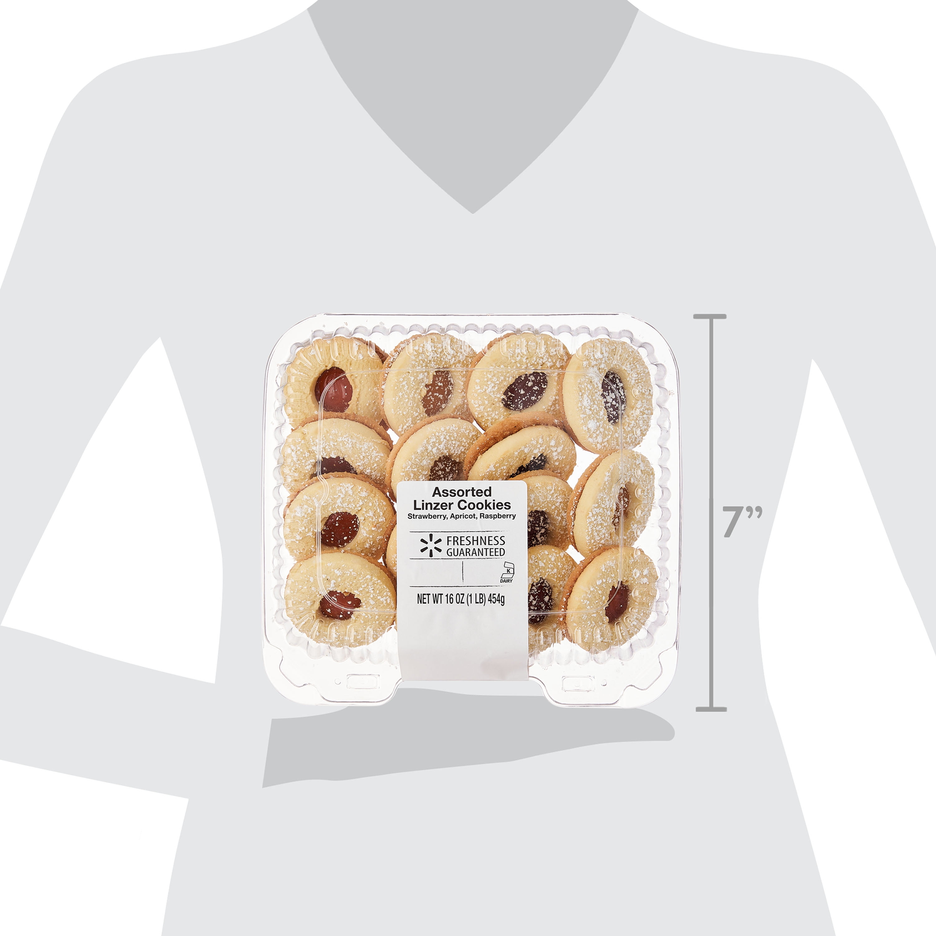 Freshness Guaranteed Baked Assorted Linzer Cookies, 16 oz, 15 Count