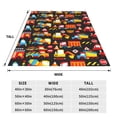 thumbnail image 2 of Yiaed Construction Truck Pattern Fleece Throw Blanket,Fleece Throw Blankets for Couch & Bed All Season Use -40"x30", 2 of 6
