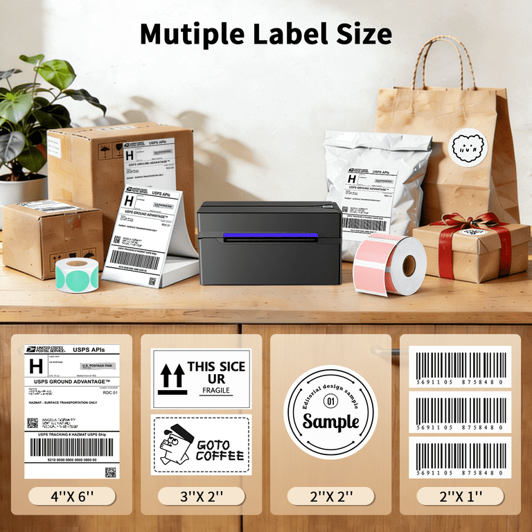 HKHKPI Thermal Shipping Label Printer, 4x6 Bluetooth photo 7