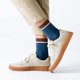 thumbnail image 4 of Calcetines de otoño e invierno para hombre, de doble aguja, de color liso, informales, de negocios, de algodón, para hombre, 4 of 6