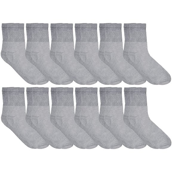 Yacht & Smith 12 Pairs Value Pack of Men and Women Diabetic Nephropathy and Edema Ankle, Ring Spun Cotton Socks