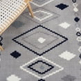 thumbnail image 6 of SAFAVIEH Marrakesh Lillian Medallion Polyester Runner Rug, Grey/Navy, 2'2" x 8', 6 of 8