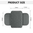 thumbnail image 6 of Upgraded Car Center Console Cover,Microfiber Leather Car Armrest Cover Cushion with 2 Storage Bags,Universal Car Armrest Storage Box Car Interior Accessories for Most Vehicles (Gray), 6 of 7