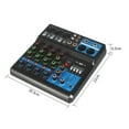 thumbnail image 3 of A5 Live SoundCard Mixing Console Mixer for Live Streaming DJ Audio Equipment Professional Audio 5Channel Sound Mixer(US), 3 of 8