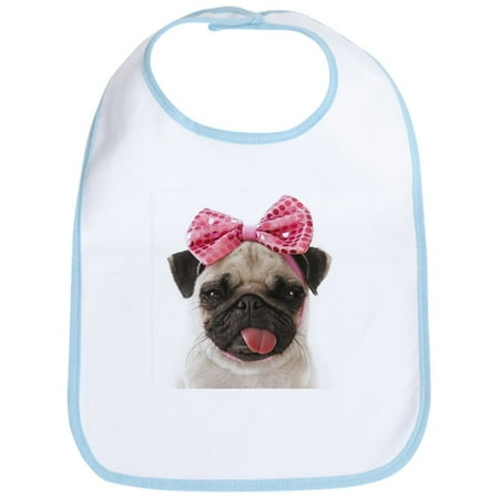 

CafePress - Pug Bib - Cute Cotton Cloth Baby Bib Toddler Bib