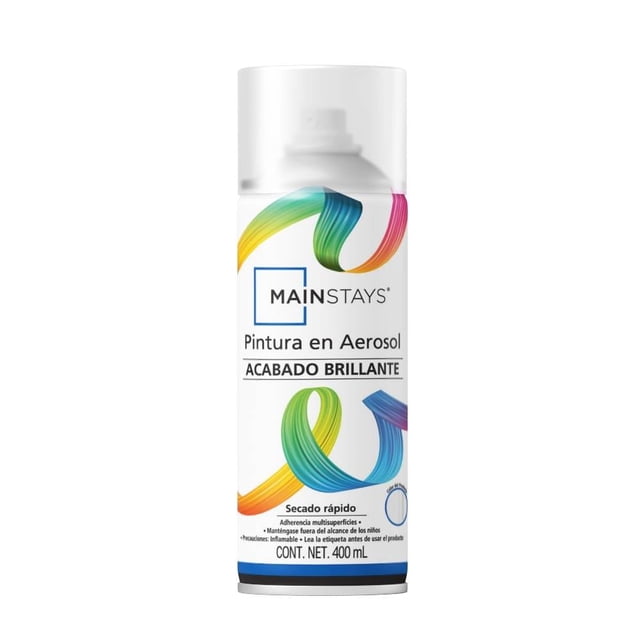 Pintura en Aerosol Mainstays Pintura en aerosol, Brillante, 400ml