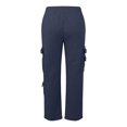 thumbnail image 3 of Gibobby Pantalones deportivos para mujer Chándal tipo basculador para mujer, ropa de trabajo, moda de otoño e invierno, con bolsillos(Marina,M), 3 of 4
