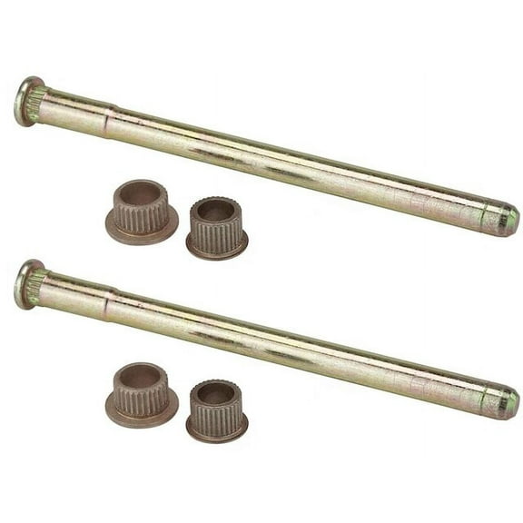 Front Door Hinge Pin and Bushing Kit 6 Piece - Compatible with 1992 - 1998 GMC K1500 Suburban 1993 1994 1995 1996 1997