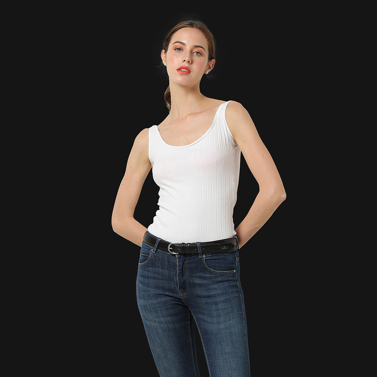 Falari Women's Genuine Leather Dress Belt photo 3