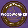 thumbnail image 3 of CafePress - Instant Woodworker Coffee Dark T Shirt - Men's Classic Graphic Cotton T-Shirt, 3 of 4