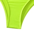 thumbnail image 4 of WREESH Womens Two Piece Swimsuit Bandeau Bikini Sets High Cut Bikini Bikini Top Split Swimsuit Bikini Beach Bathing Suit Green, 4 of 8
