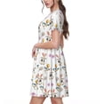 thumbnail image 2 of Vsdgher Robes Midi Maxi Décontractées d'Été 2025 pour Femmes, Manches Courtes Légères, Col Rond, Robe de Plage, 2 of 6