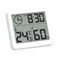 thumbnail image 1 of Mini Thermometer Hygrometer Table Clock Wall Clock Kitchen Time Date Digital, 1 of 9
