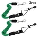 thumbnail image 5 of Greeniant Pack de 2 Kayak Paddle Leash Cuerda Cuerda de seguridad elástica Deportes acuáticos Ropa Deportiva, Zapatos Verde, 5 of 6
