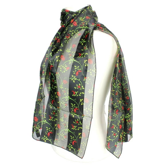 Scarf - Silk Feel Touch - Lady Bugs - SF-ON1532BK