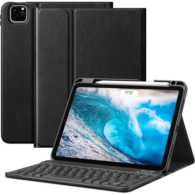 Funda con teclado para iPad Air 11 MoKo 2025/2024 negra
