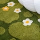 thumbnail image 4 of RKSTN area rug Moss Rug Floral Area Rugs Plant Flowers Bathroom Rug Cute Green Forest Leaf Bath Shower Mat Soft Microfiber Carpet, 4 of 7