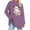Purple, variant on WXLWZYWL Halloween Sweatshirt for Women Oversized Crewneck Pullover Graphic Long Sleeve Top Cute Y2k Loose Fit