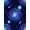 Blue Purple, Pattern 17, variant on ODIKA Galaxy Starry Planets Motif Planetary Stars Themed Large Nebula Refined Stain Resistant Low Profile for Dorm Room, Small Living Apartment