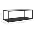 thumbnail image 2 of vidaXL Coffee Table End Table Living Room Accent Sofa Table Tempered Glass, 2 of 3