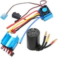 thumbnail image 4 of Rc Brushless Motor Set, Esc Motor Waterproof 4 Poles 3650 2300Kv  for Installation Systems With M3 Screws for 1/10 Rc Brushless Cars, 4 of 8