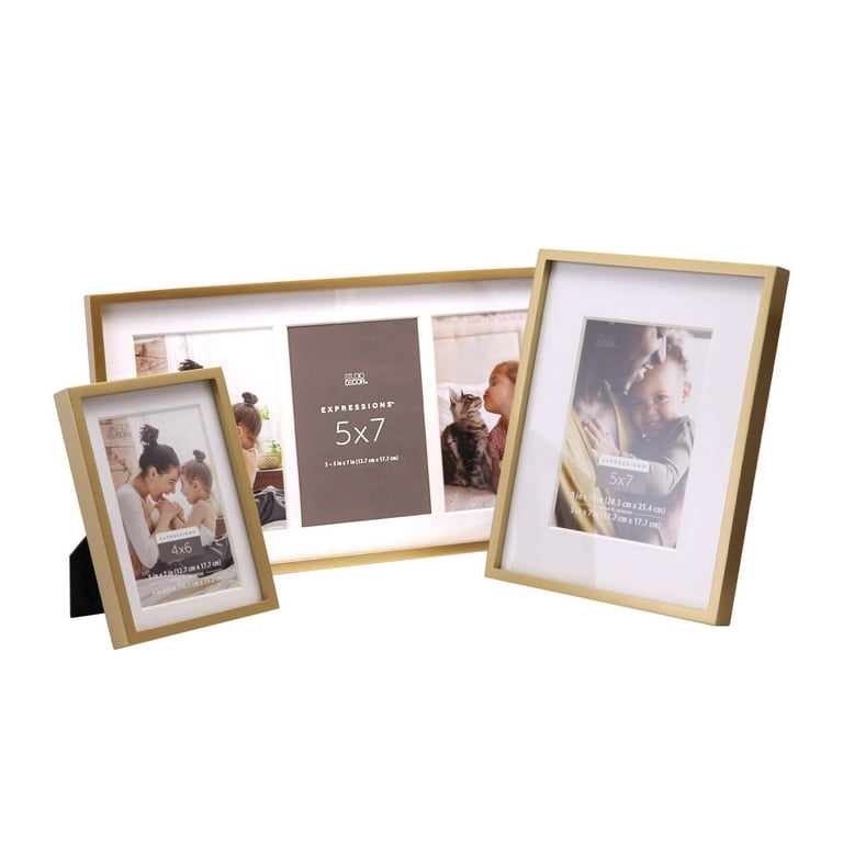Tabletop Changable 8x10, 4x6 and 5x7 Picture Photo Frame Satin