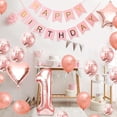 thumbnail image 3 of Globo 1er cumpleaños niña, 1 globo oro rosa, globos cumpleaños 1 año oro rosa, globo niña 1 año, 1 globos cumpleaños oro rosa, decoración fiesta cumpleaños niña 1 año ER, 3 of 5