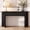 Black 1.4m, variant on OMCMUU 63" Console Tables for Entryway with Storage Fluted Console Table with 2 Drawers Sofa Table Behind The Couch for Entryway, Hallway, Living Room, (Black)