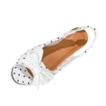 thumbnail image 2 of Gpaecead Women's Polka Dot Bow Flat Slingback Shoes Open Toe Slip On Soft Sole Comfort Casual Vintage Shoes, A-White, 2 of 8