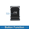 thumbnail image 3 of Interruptor de ventana eléctrica Unique Bargains No.5ND959855 Interruptor de control de ventana del lado del pasajero para Volkswagen Tiguan Jetta Passat Negro, 3 of 7
