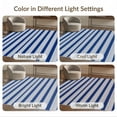 thumbnail image 7 of ODIKA Striped Navy Stripes Alternating Wide Band Covering Sriped Stripped Pet Friendly & Kids Safe Play for Playroom, Bedroom, Reading Nook, 7 of 7
