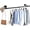 Black - Wall Mounted, variant on PETGLE 36 inch Industrial Pipe Clothes Rack Wall Mount For Hanging Rod Bar for Laundry Room Up to Max Load 135Lb Black