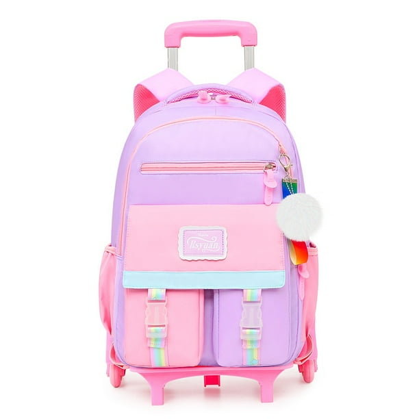 Bolsa Escolar Extraible Para Estudiantes De Alta Capacidad Impermeable Para Ninas Mochila Con Ruedas Equipaje De Viaje Para Ninos Walmart en linea
